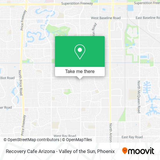 Mapa de Recovery Cafe Arizona - Valley of the Sun