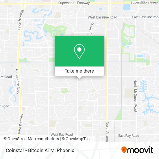 Mapa de Coinstar - Bitcoin ATM