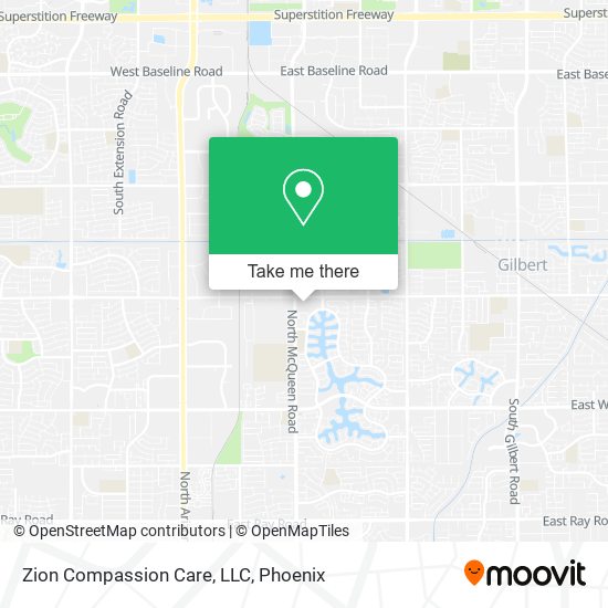 Zion Compassion Care, LLC map