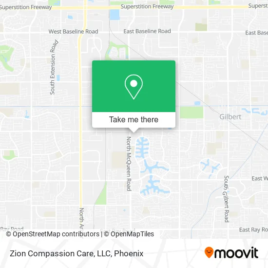 Zion Compassion Care, LLC map