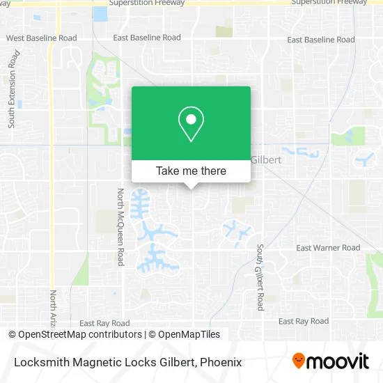 Locksmith Magnetic Locks Gilbert map