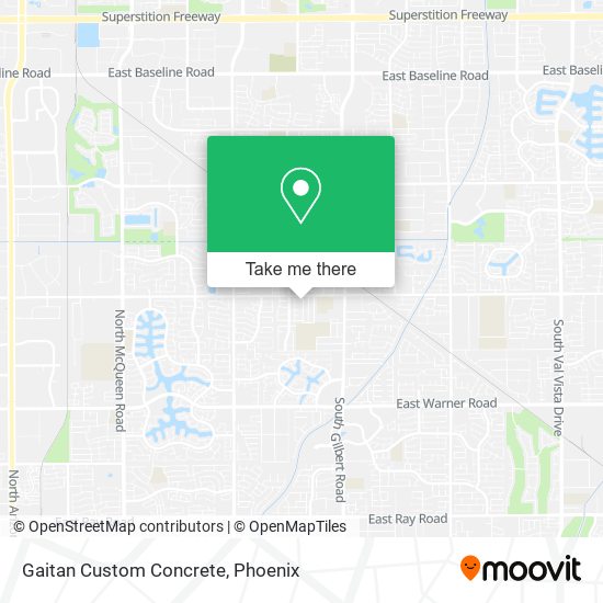 Gaitan Custom Concrete map