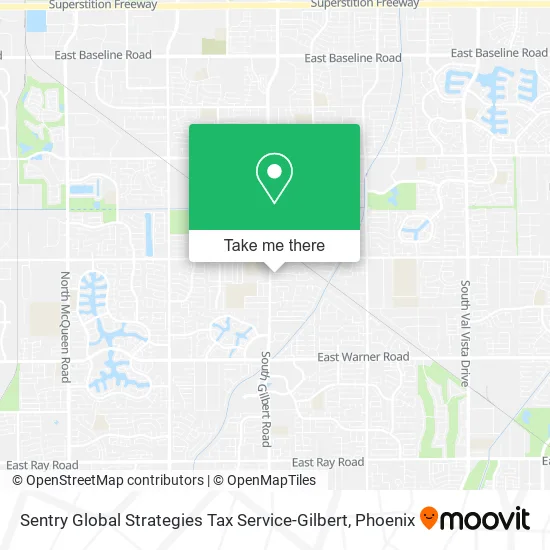 Sentry Global Strategies Tax Service-Gilbert map