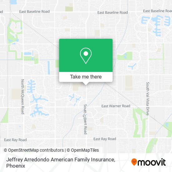 Mapa de Jeffrey Arredondo American Family Insurance