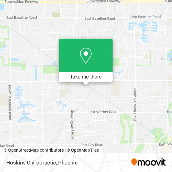 Hoskins Chiropractic map