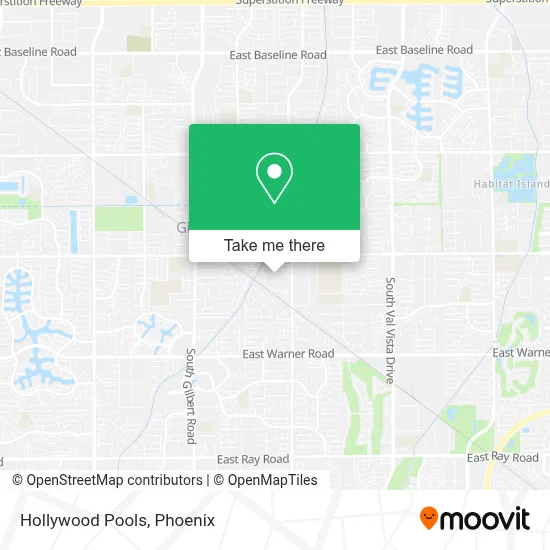 Hollywood Pools map