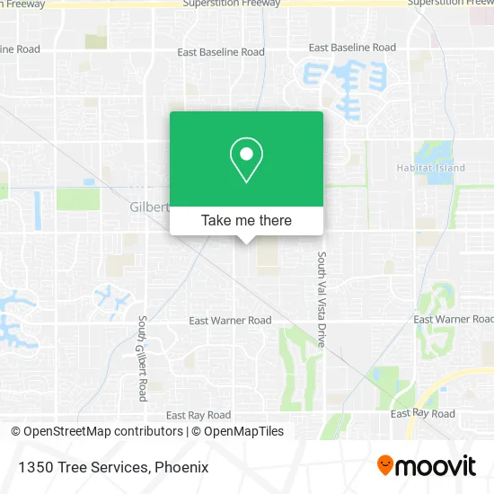 1350 Tree Services map