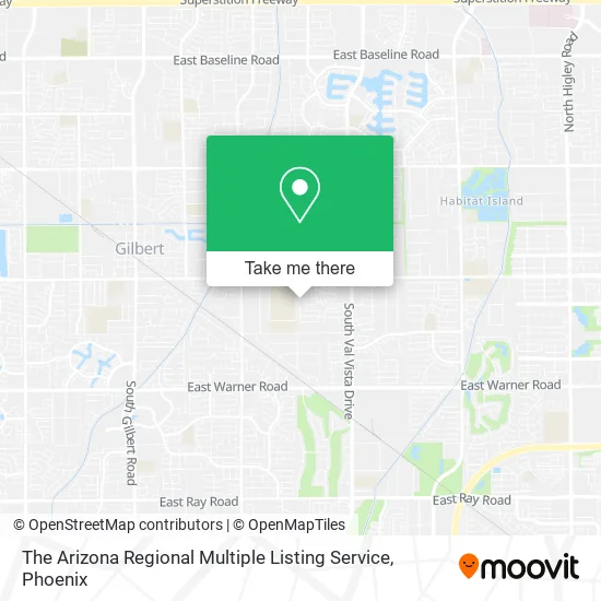 The Arizona Regional Multiple Listing Service map