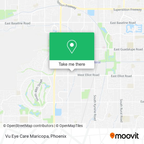 Vu Eye Care Maricopa map