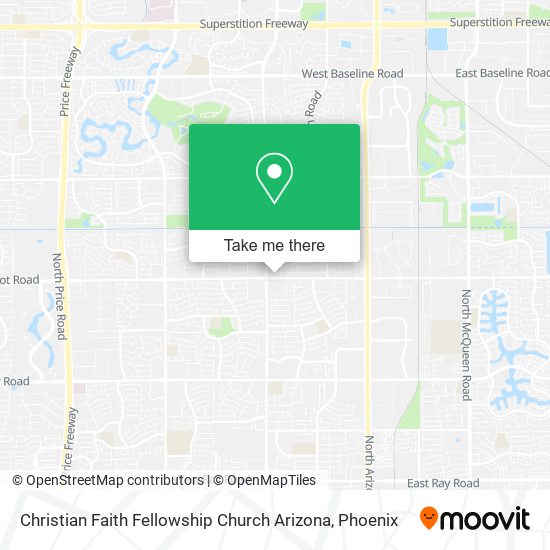 Mapa de Christian Faith Fellowship Church Arizona