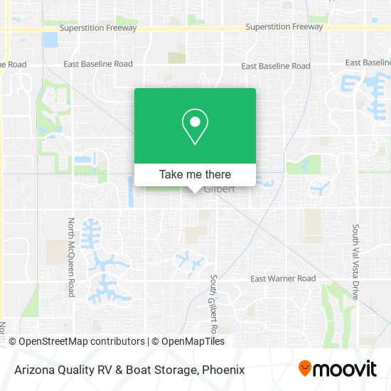 Mapa de Arizona Quality RV & Boat Storage