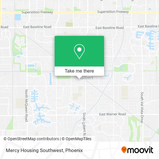 Mercy Housing Southwest map