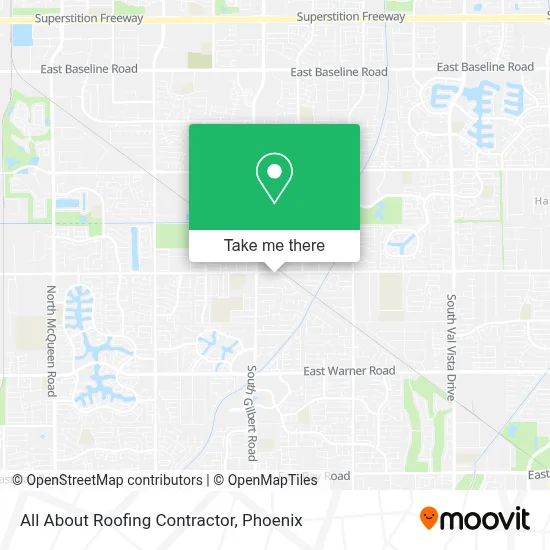All About Roofing Contractor map