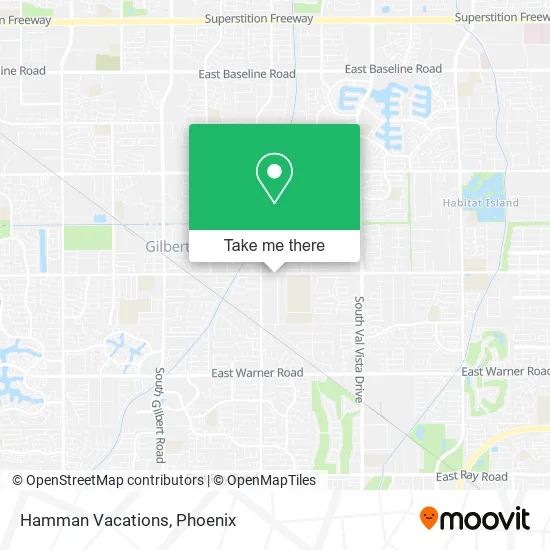 Hamman Vacations map