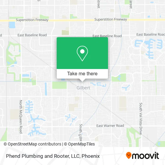 Mapa de Phend Plumbing and Rooter, LLC