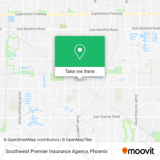 Southwest Premier Insurance Agency map