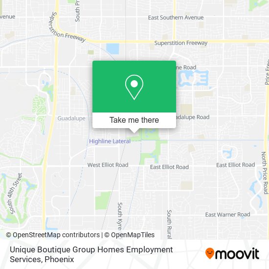 Unique Boutique Group Homes Employment Services map