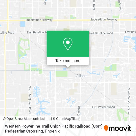 Western Powerline Trail Union Pacific Railroad (Uprr) Pedestrian Crossing map