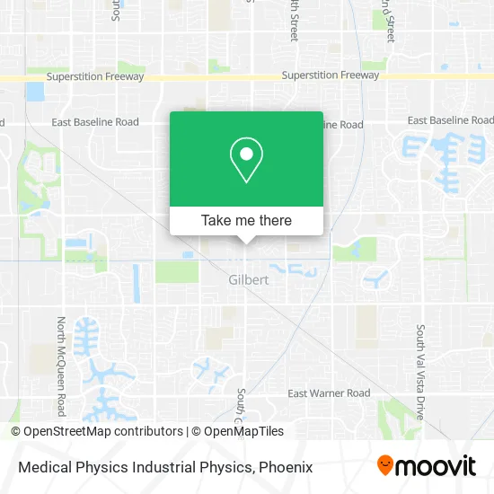 Medical Physics Industrial Physics map
