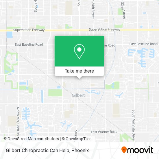 Gilbert Chiropractic Can Help map