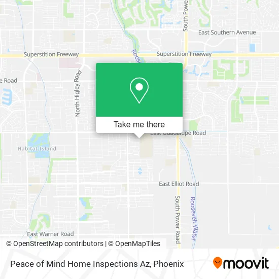 Peace of Mind Home Inspections Az map