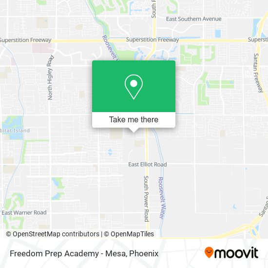 Freedom Prep Academy - Mesa map