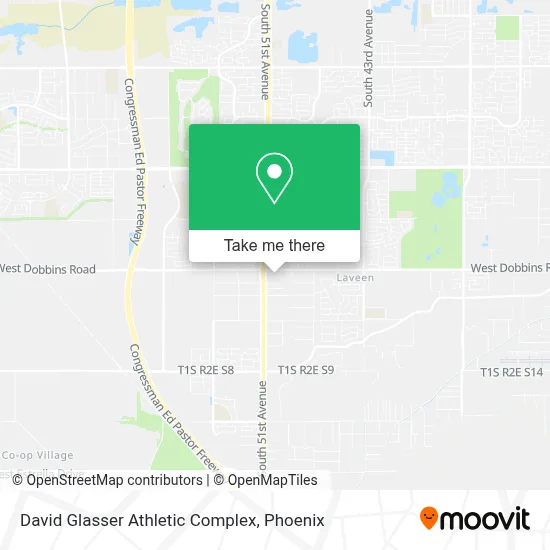 David Glasser Athletic Complex map