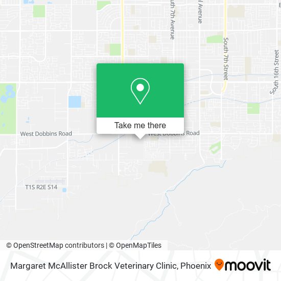 Margaret McAllister Brock Veterinary Clinic map