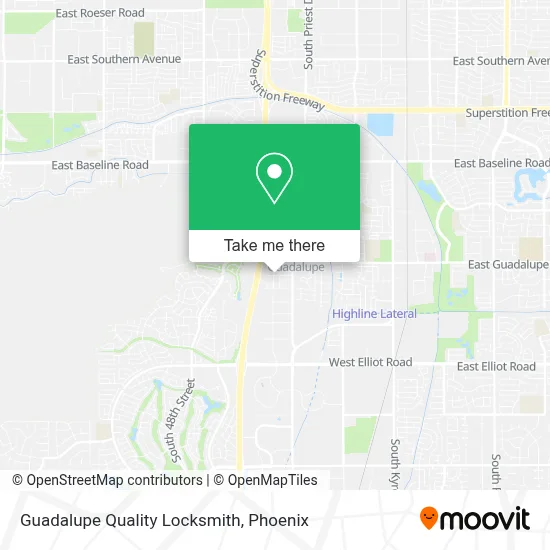 Guadalupe Quality Locksmith map