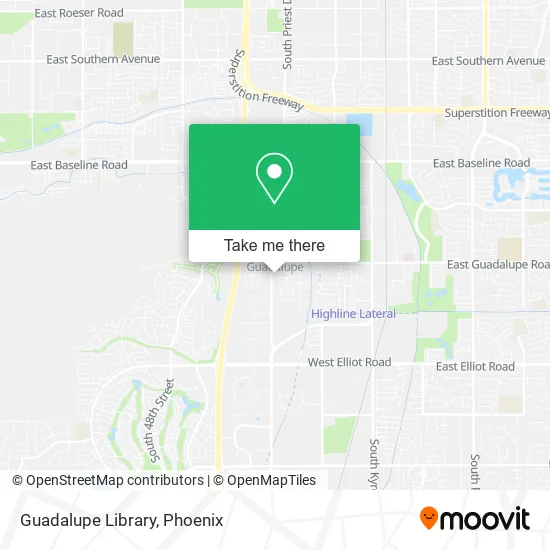 Guadalupe Library map