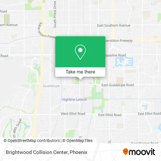 Brightwood Collision Center map