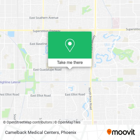 Camelback Medical Centers map