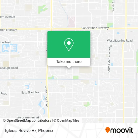 Iglesia Revive Az map