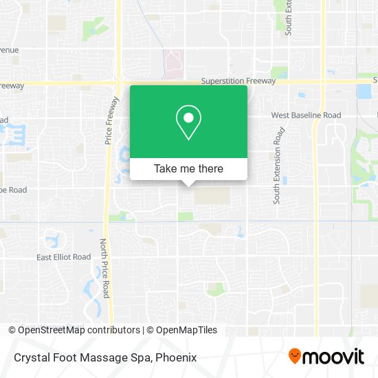 Crystal Foot Massage Spa map