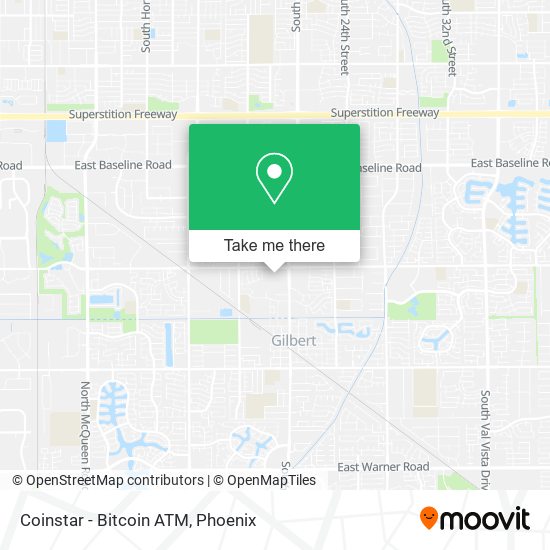 Mapa de Coinstar - Bitcoin ATM