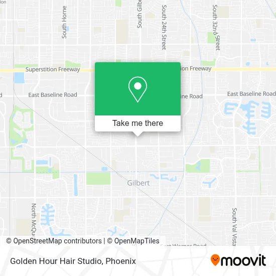 Golden Hour Hair Studio map