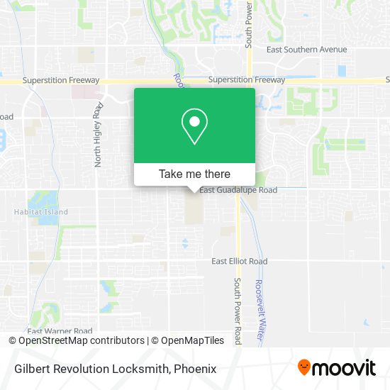 Mapa de Gilbert Revolution Locksmith