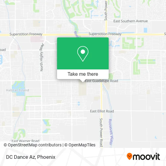 DC Dance Az map