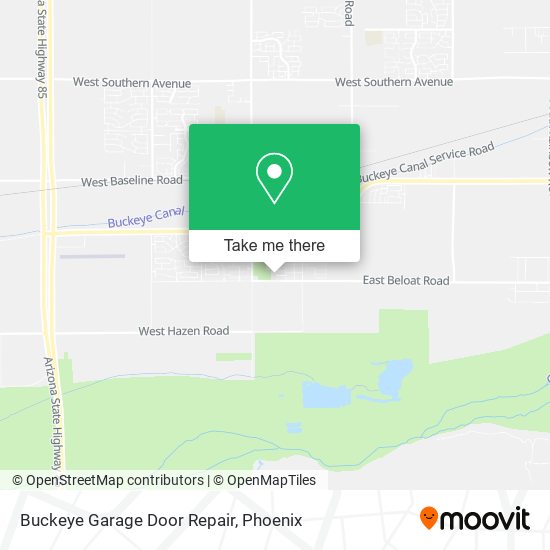 Mapa de Buckeye Garage Door Repair