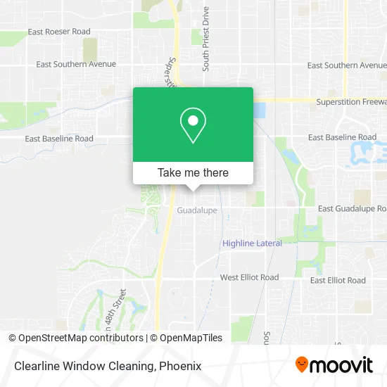 Clearline Window Cleaning map