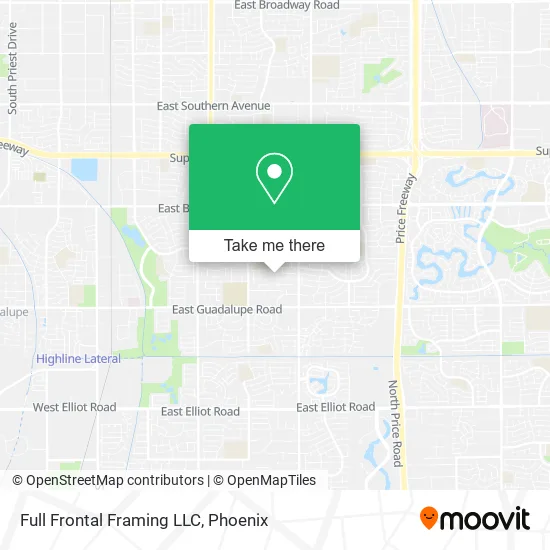 Full Frontal Framing LLC map