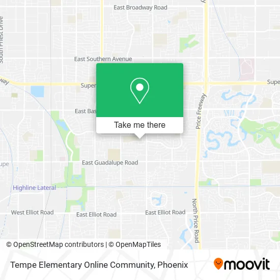 Tempe Elementary Online Community map