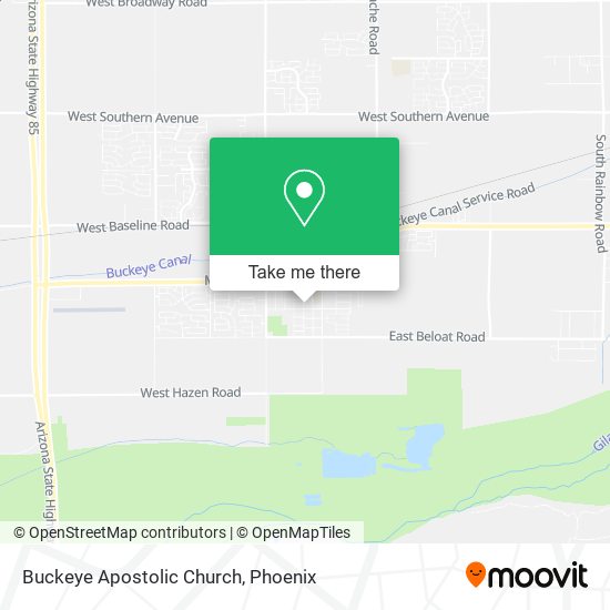 Mapa de Buckeye Apostolic Church