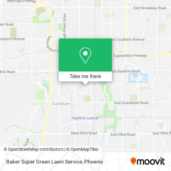 Baker Super Green Lawn Service map