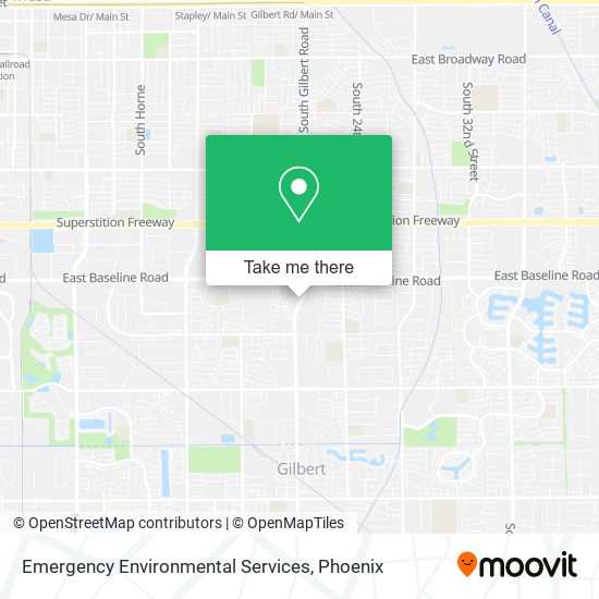 Emergency Environmental Services map