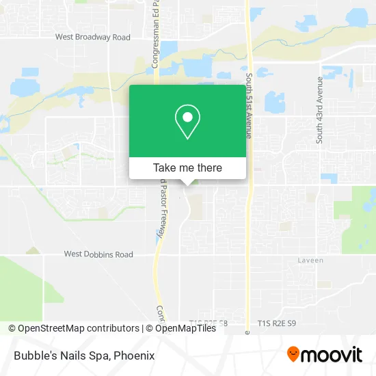 Bubble's Nails Spa map