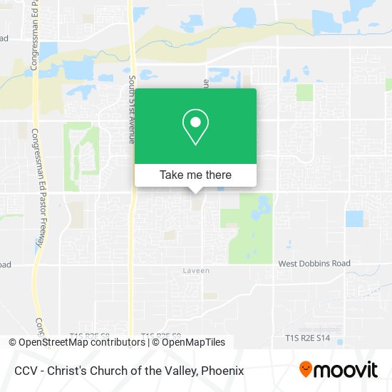 Mapa de CCV - Christ's Church of the Valley