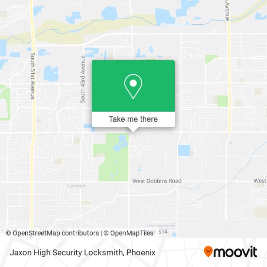 Mapa de Jaxon High Security Locksmith