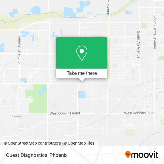 Quest Diagnostics map
