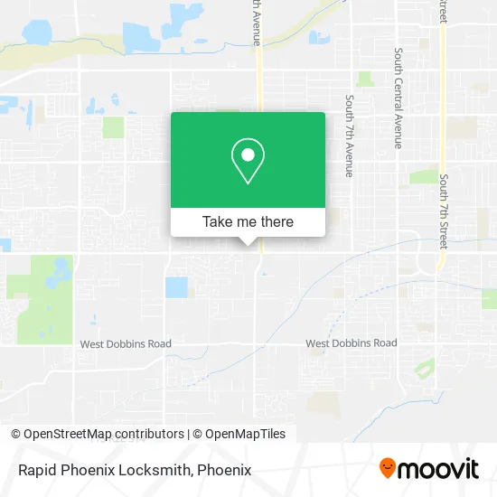 Rapid Phoenix Locksmith map